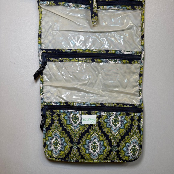 Vera Bradley Cambridge Paisley Hanging Travel Organizer Quilted Toiletry Bag - Picture 4 of 6